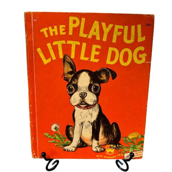 VTG 1951 The Playful Little Dog, Wonder Book by Jean H. Berg, Boston Terrier - Picture 1 of 5